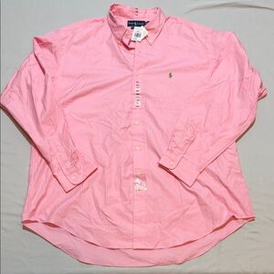 Men’s Polo by Ralph Lauren Pink Long-Sleeve Button-Down Shirt